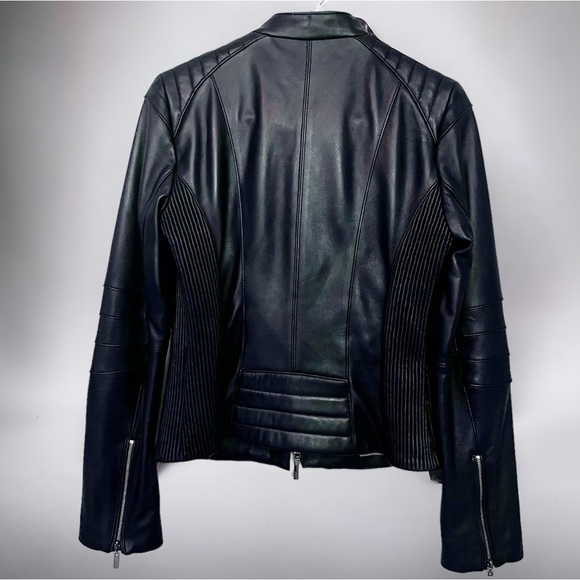 Cole Haan - Women’s Racer Leather Jacket - NWOT - Picture 2 of 14